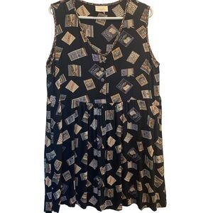 Sleeveless V-Neck Sun Dress - XL